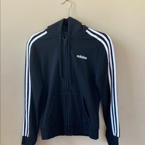 Adidas Black Zip-Up Hoodie